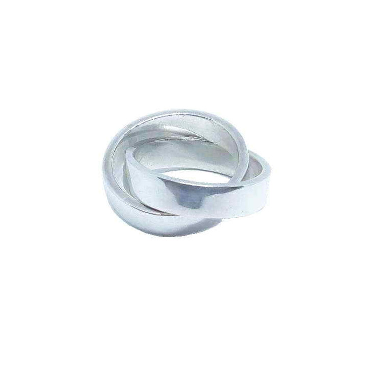 Bague Argent Entrelacée