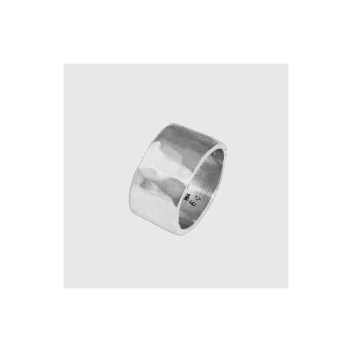 Bague Argent Martelée