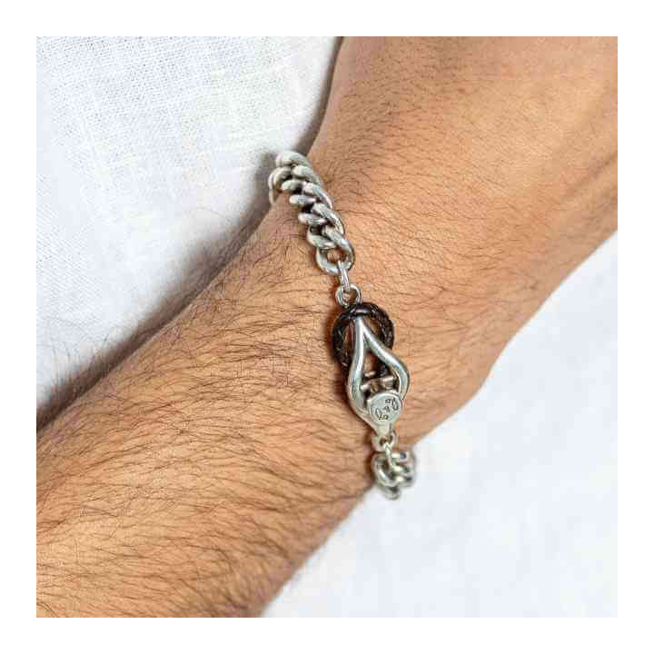 Silber Panzerarmband