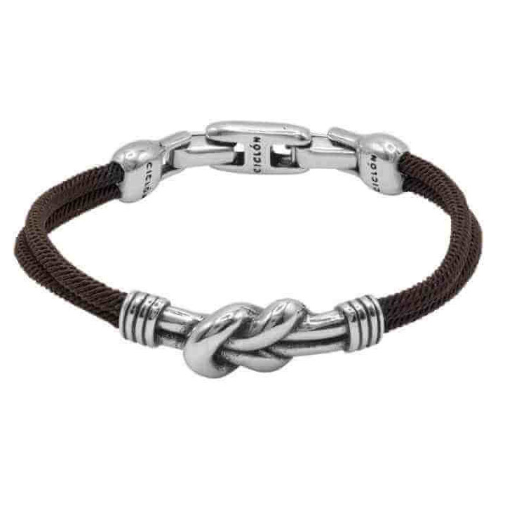 Seemannsknoten Armband Braun