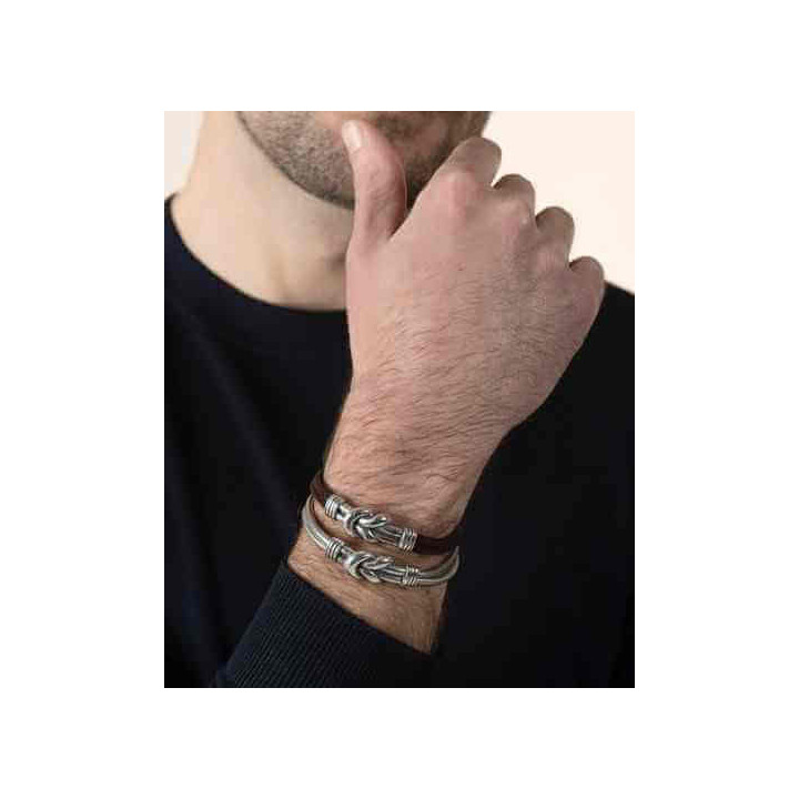 Bracelet Argent Nœud Marin