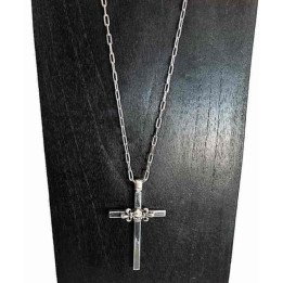 Chain Necklace Cross-Skull Pendant