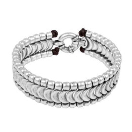 Silver Scales Mens Bracelet