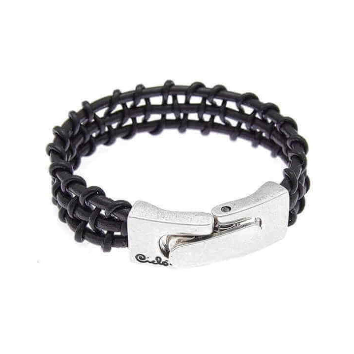Geflochtenes Braunes Lederarmband