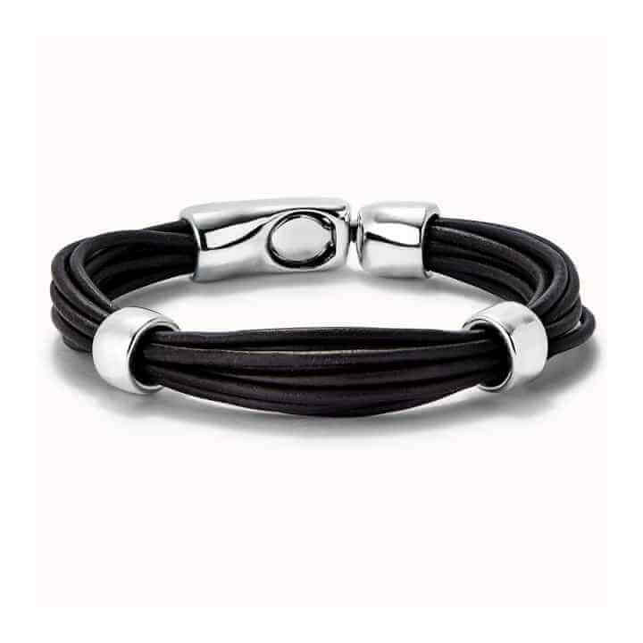 Multi-Strand Leather Bracelet Separator Charms
